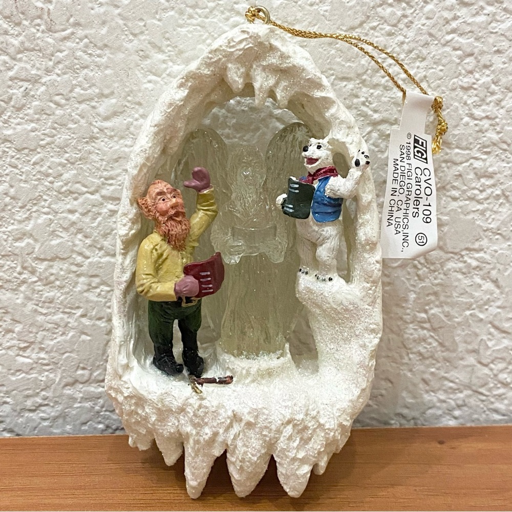 Vintage FIGI Santa’s Crystal Valley Collectible Keepsake Ornament